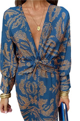 Naisten V-mallinen mekko - Tyylikäs ja trendikäs