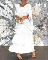 Alya - Pitkä, väljä ja tyylikäs mekko - Naisten muoti-Mekot-EmiyoSuomi