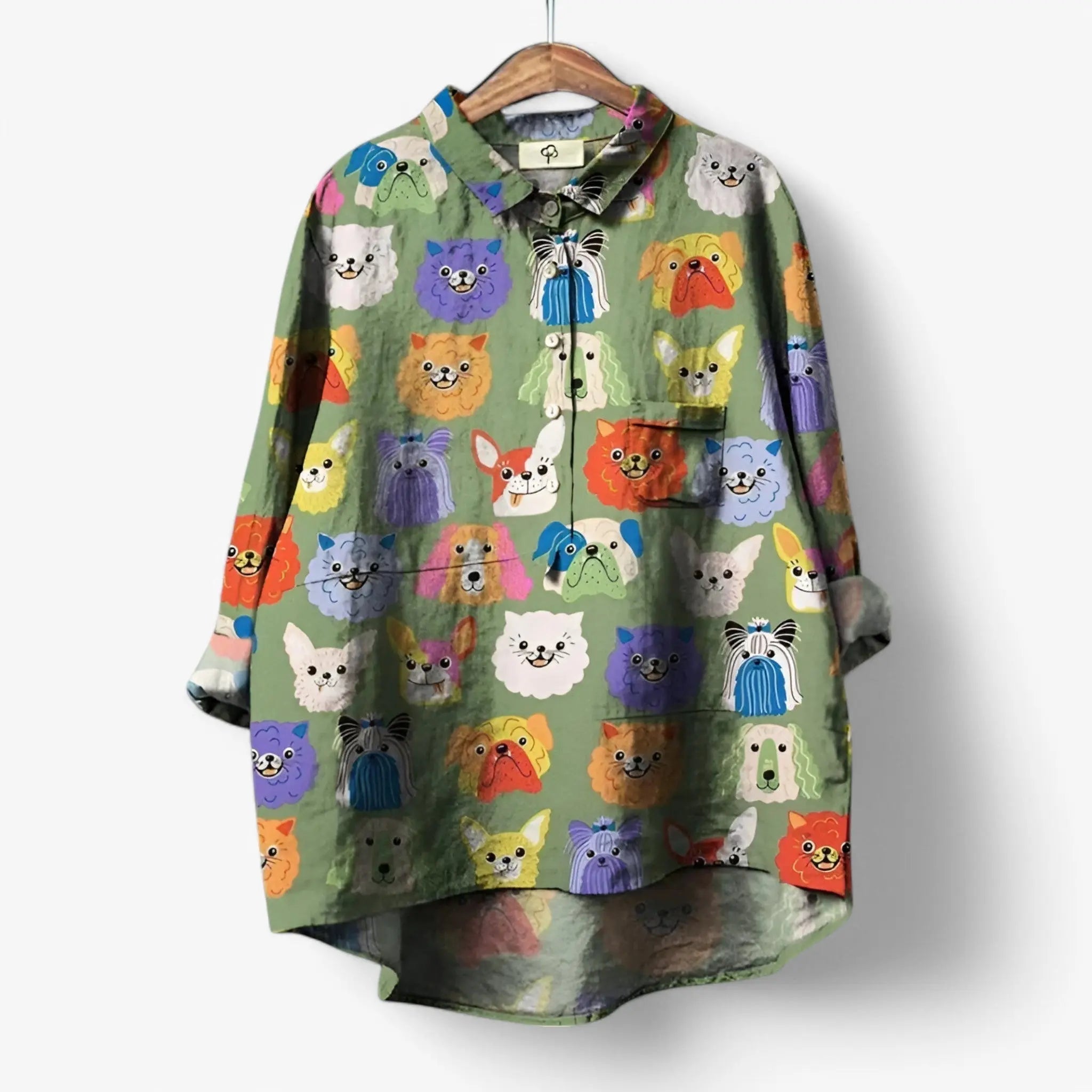 Jane | Tyylikäs graafisesti painettu paita vivano-warszawa