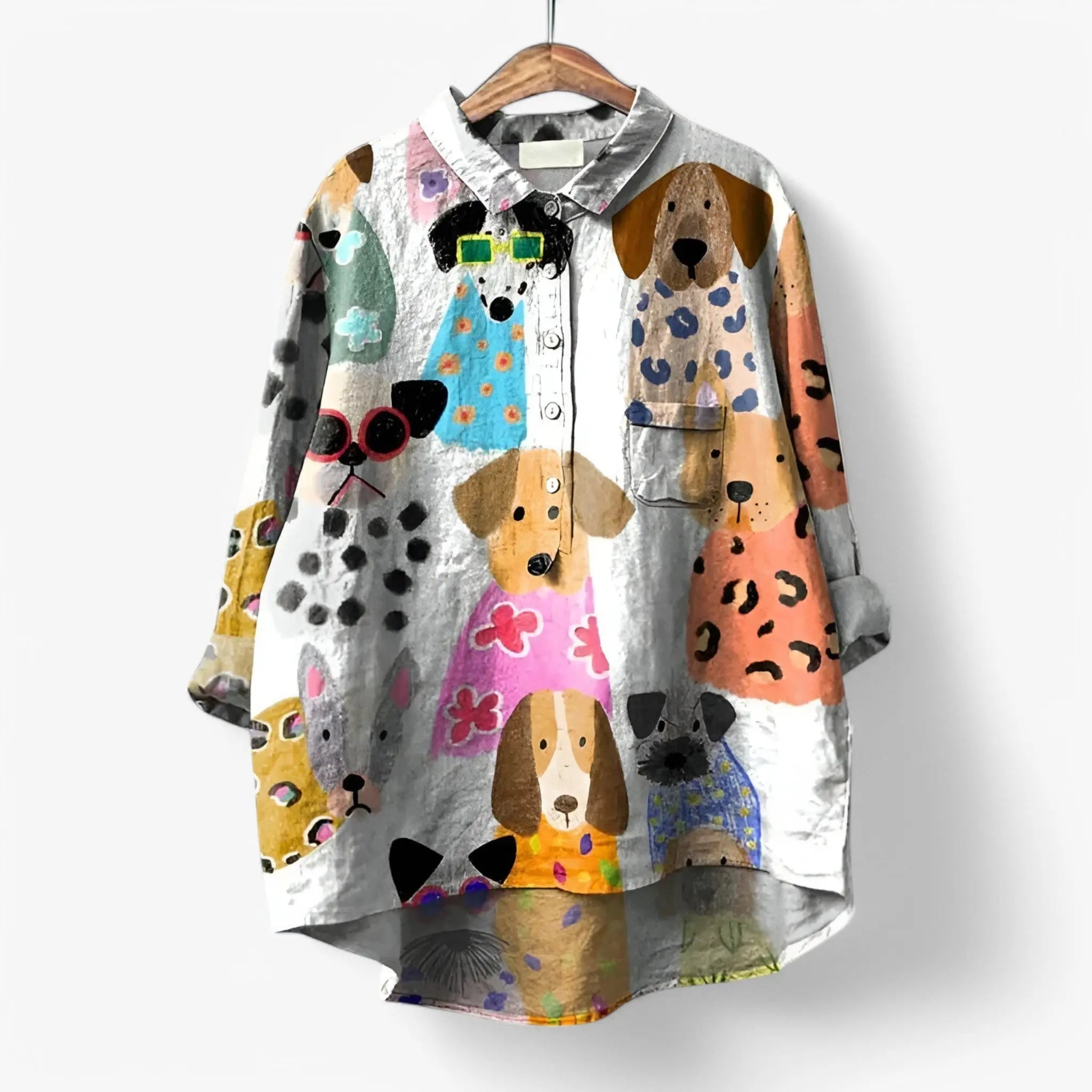 Jane | Tyylikäs graafisesti painettu paita vivano-warszawa