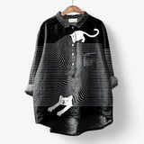 Jane | Tyylikäs graafisesti painettu paita vivano-warszawa