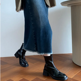 Naisten nilkkurit - Neliönmuotoinen kärki - Loivakorko - EmiyoSuomi