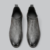 Miesten Korkeat Chelsea Nahkasaappaat - Tyylikkäät-Kengät Miehet-EmiyoSuomi