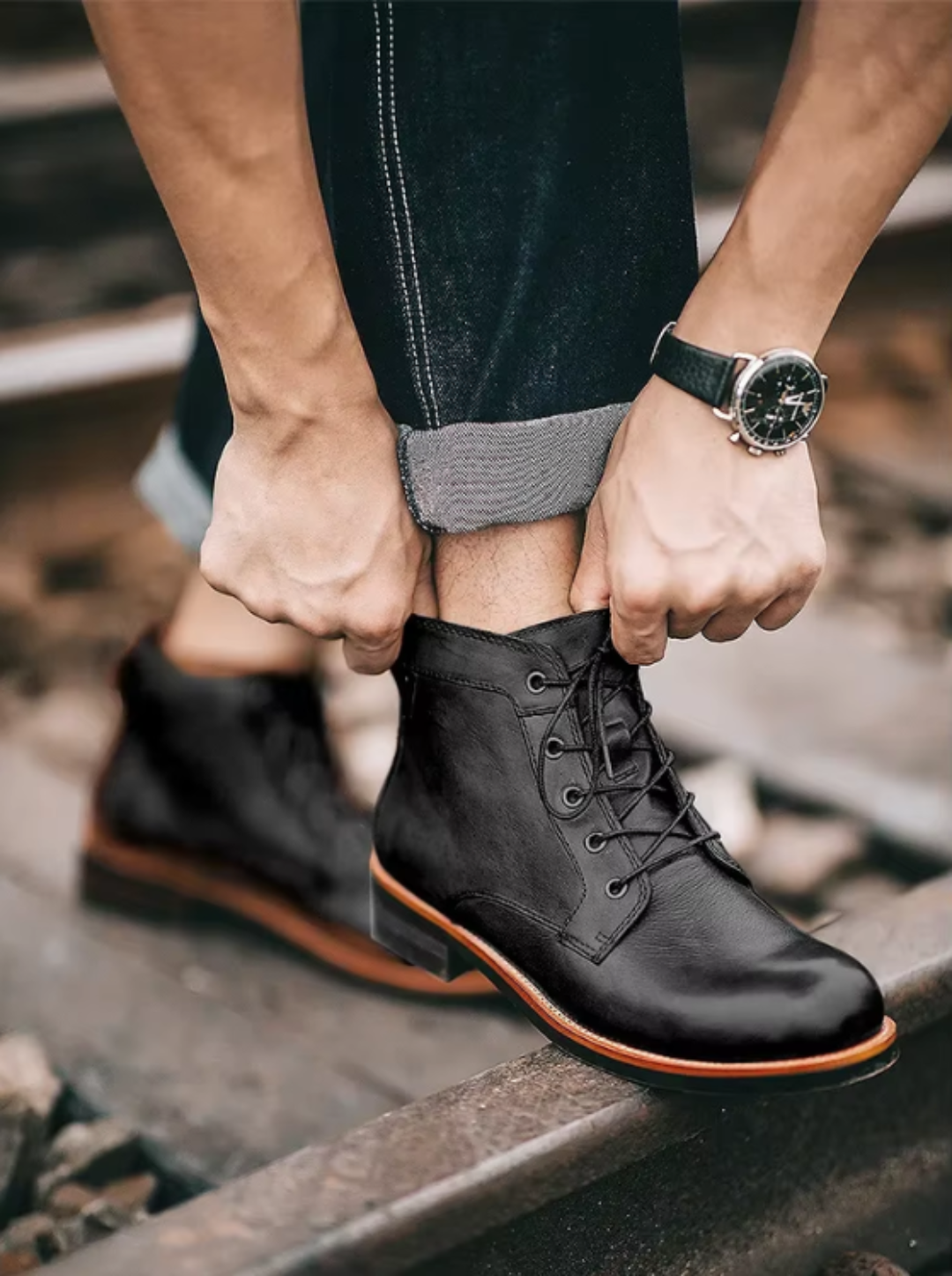 Elegantit Vegaaniset Nauhakengät Miehille - Viininpoiminta - Kaikki Vuodenaikaan-Kengät Miehet-EmiyoSuomi