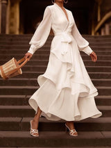 Kietaisumekko Pitkähihaisella Eleganssilla - Emma-Mekot-EmiyoSuomi