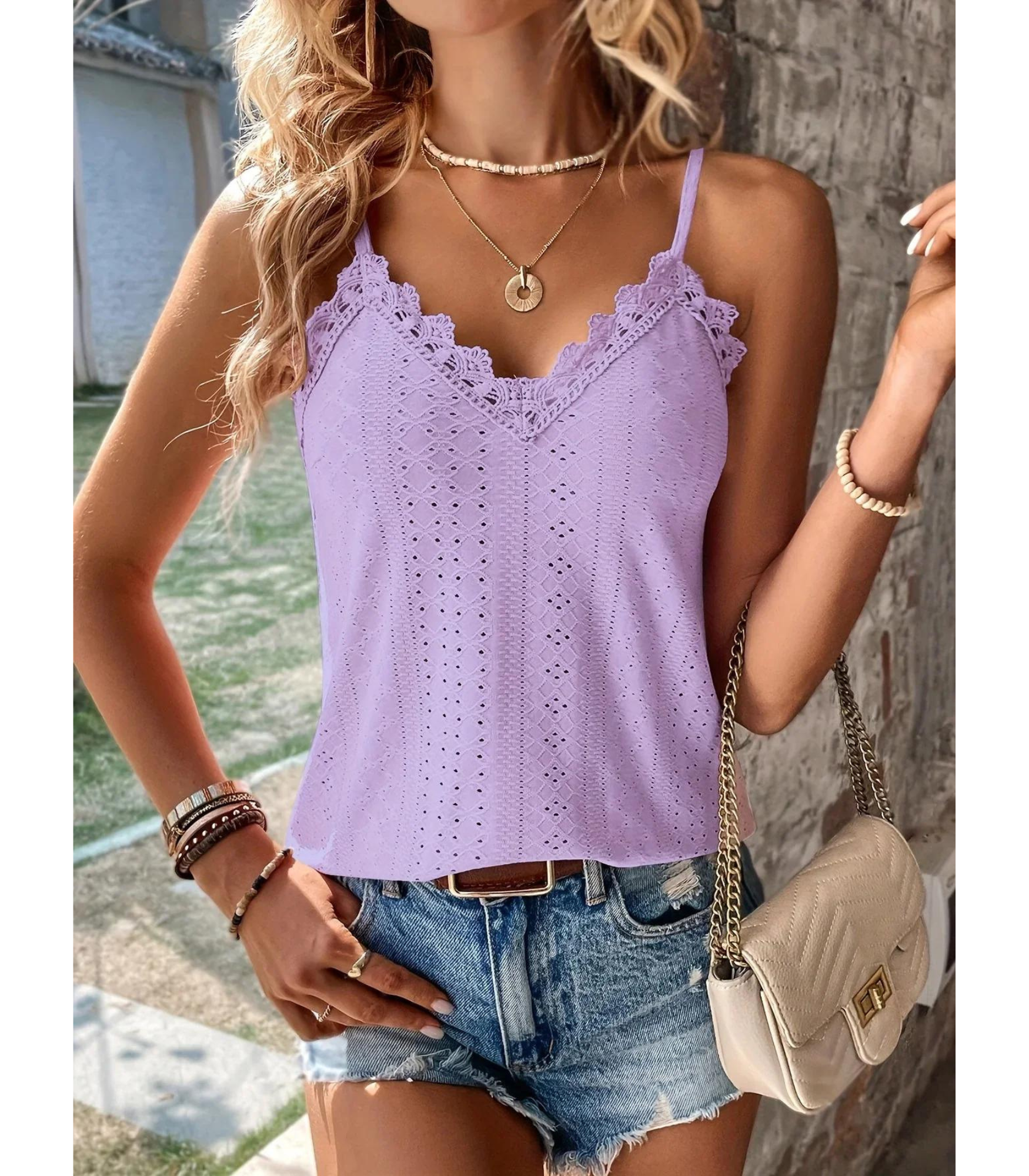 Agnes - Kuvioitu toppi - Muotia tyylillä-Kesäasut-EmiyoSuomi