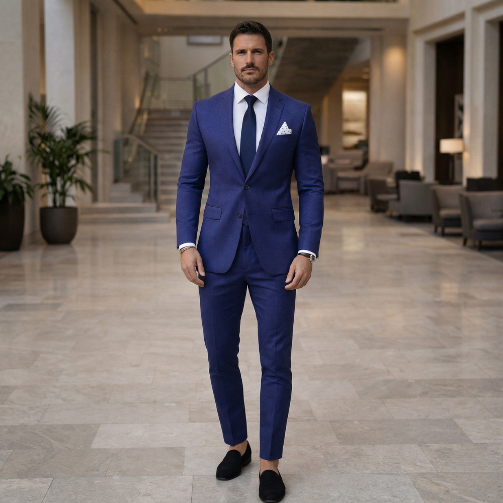 Miesten puku | Kaksiosainen, Blazer ja housut | Muodollinen, Elegantti