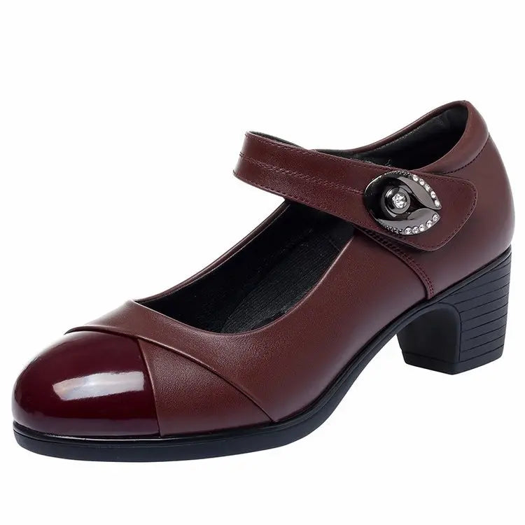 Naisten nahkainen loafer | Pyöreä kärki, pehmeä nahka