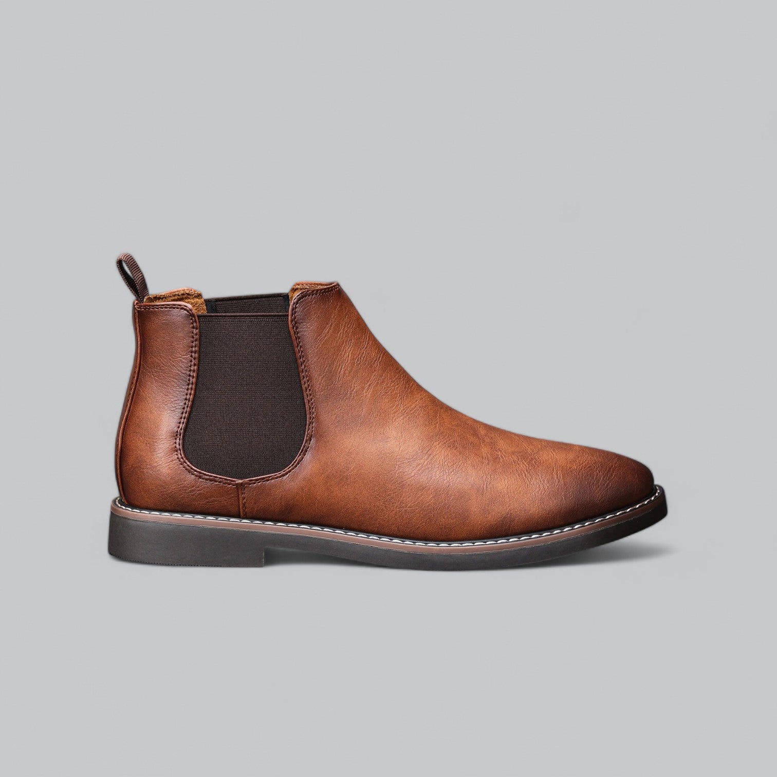 Miesten Korkeat Chelsea Nahkasaappaat - Tyylikkäät-Kengät Miehet-EmiyoSuomi