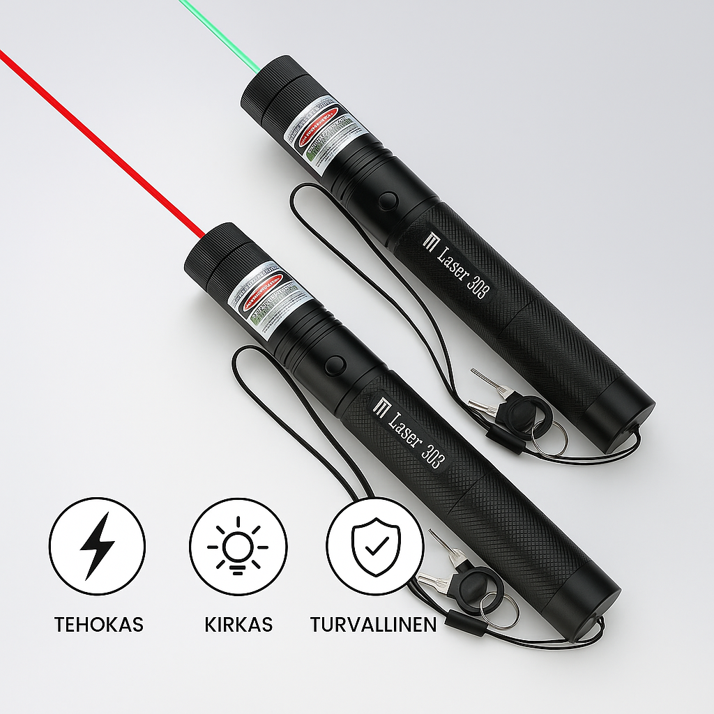 Tehokas Vihreä Laserosoitin PrecisionBeam