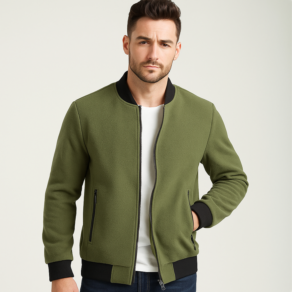 Oliver Varm Fleece Zip-Takki - Pehmeä - Eristävä - Mukavuus