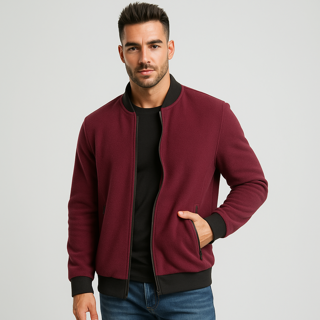 Oliver Varm Fleece Zip-Takki - Pehmeä - Eristävä - Mukavuus