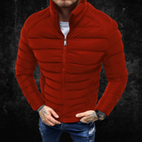 Miesten Puffer-takki - Vuorattu Eriste - Korkea Kaulus - Vetoketju - Tiukka Istuvuus