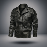 Herre Casual PU Nahkatakki - Patches Yksityiskohdat - Tyylikäs & Kestävä