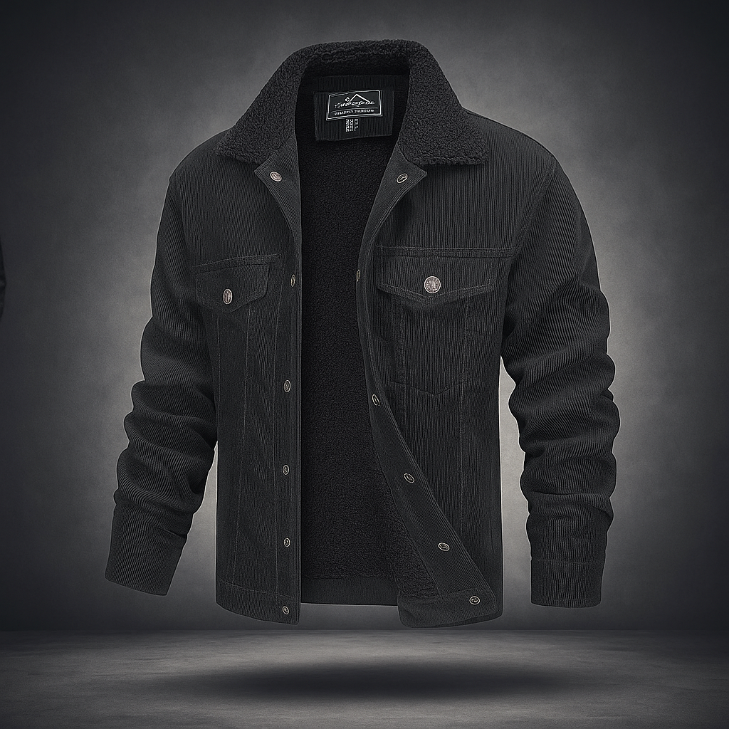 Vibe - Vahva ja Tyylikäs Cordtakki Miehille - Mukavuus & Kestävyys