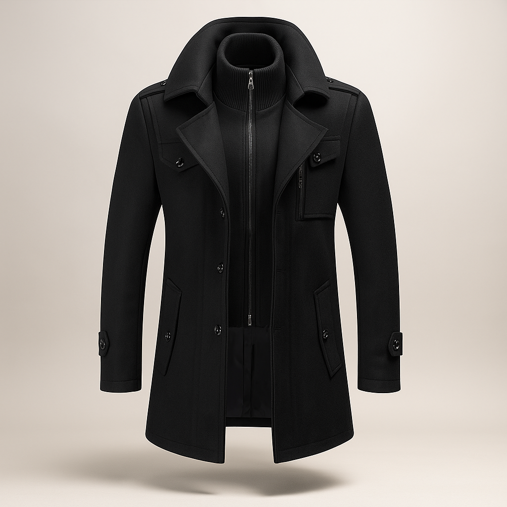 Grayson Mallitakki - Kaksinkertainen Kaulus - Tyylikäs Miesten Muoti