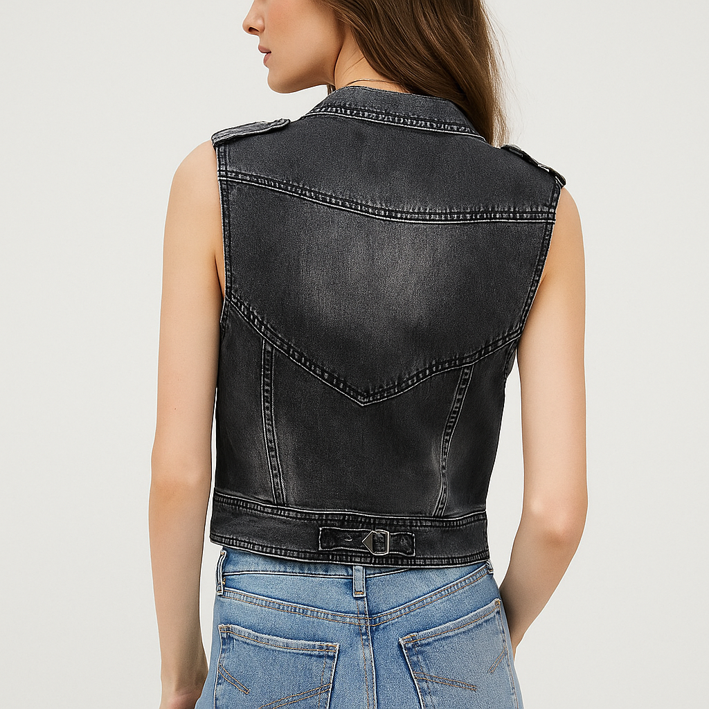 Dames Denim Jas - Stijlvol Comfort - Tijdloze Kwaliteit