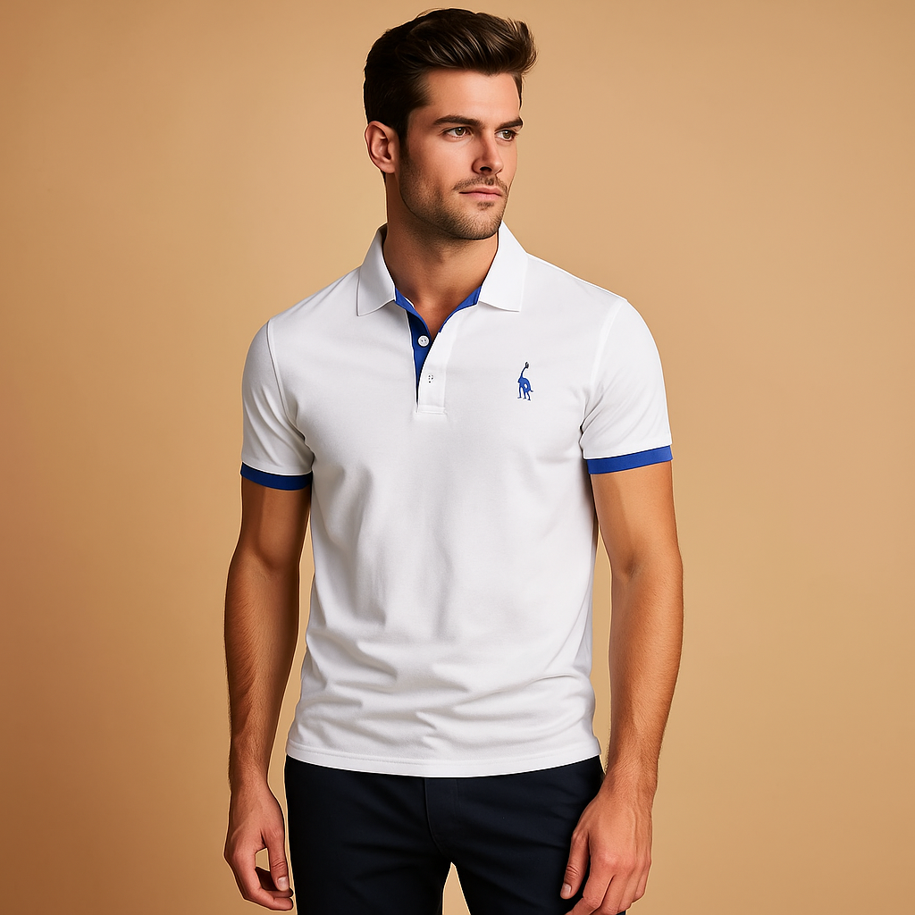 Herre Polo-shirt Klassisk Behagelig Bomuld
