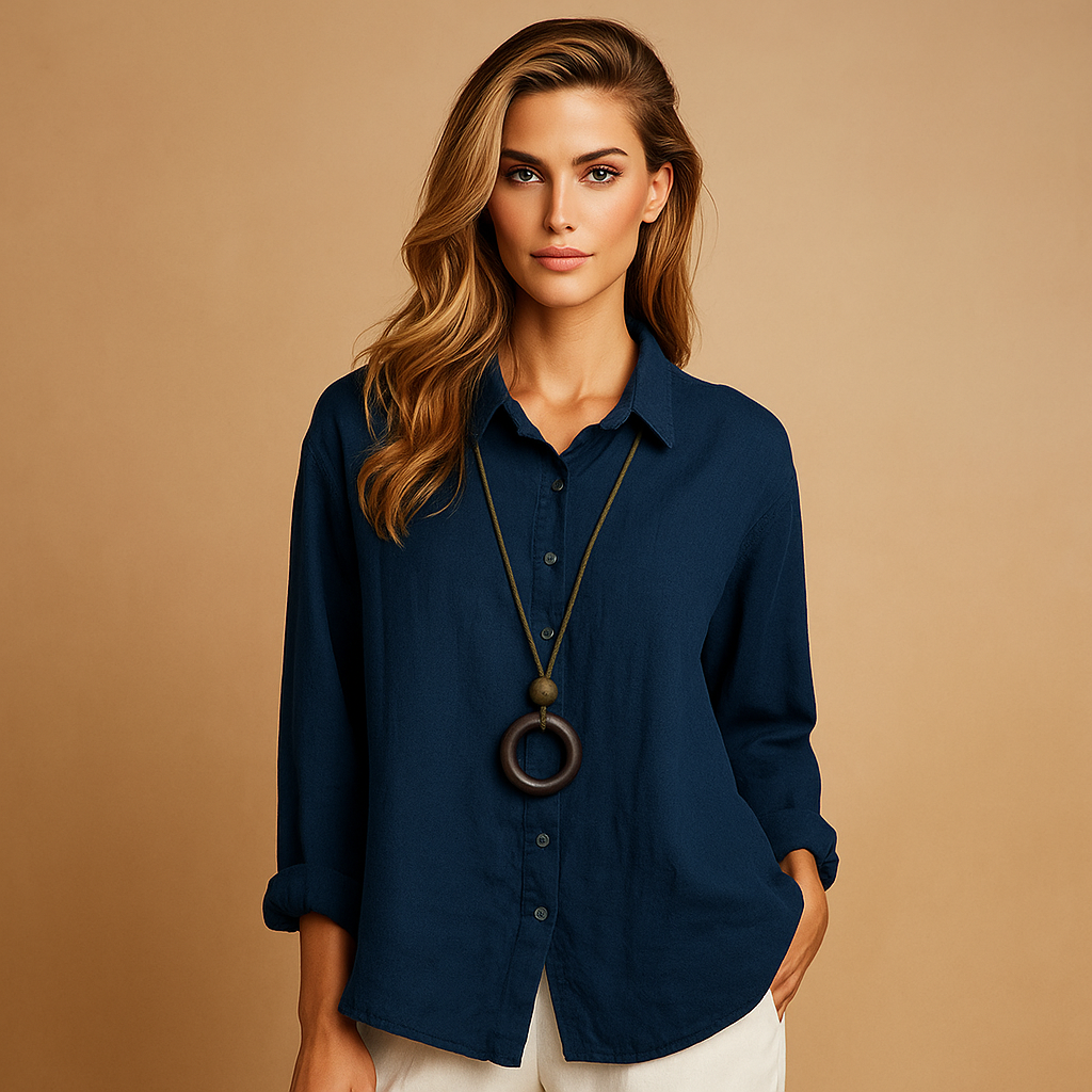 Mira – Puuvillapusero Vinonapeilla