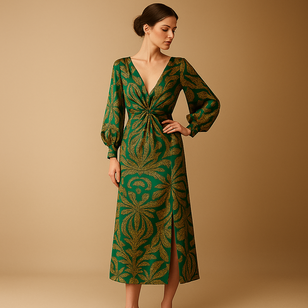 Boho-Kuvioitu Maxi Mekko