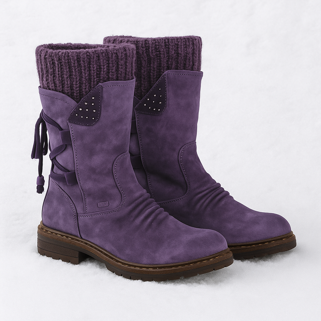 Dames waterdichte sneeuwlaarzen – warme winterstijl