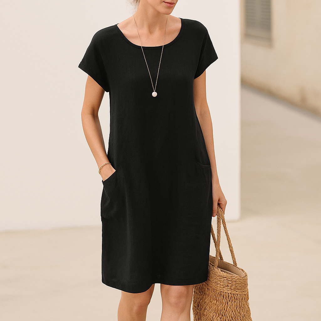 Emilia - Pellavamekko Kesän Eleganssiin