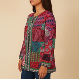 Aria – Värikäs boheemi neuletakki