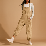 Naisten Retro Jumpsuit – Leveälahkeiset Haalarit