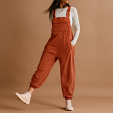 Naisten Retro Jumpsuit – Leveälahkeiset Haalarit