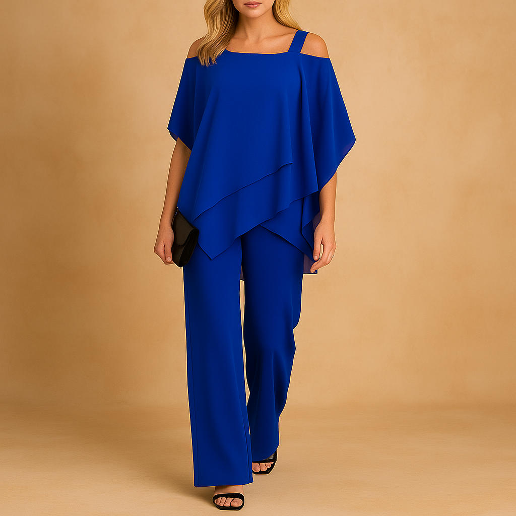 Vina - Elegant Wit Tweedelig Set