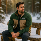 Warme fleecejas voor heren - zachte voering - ritszakken - winddicht