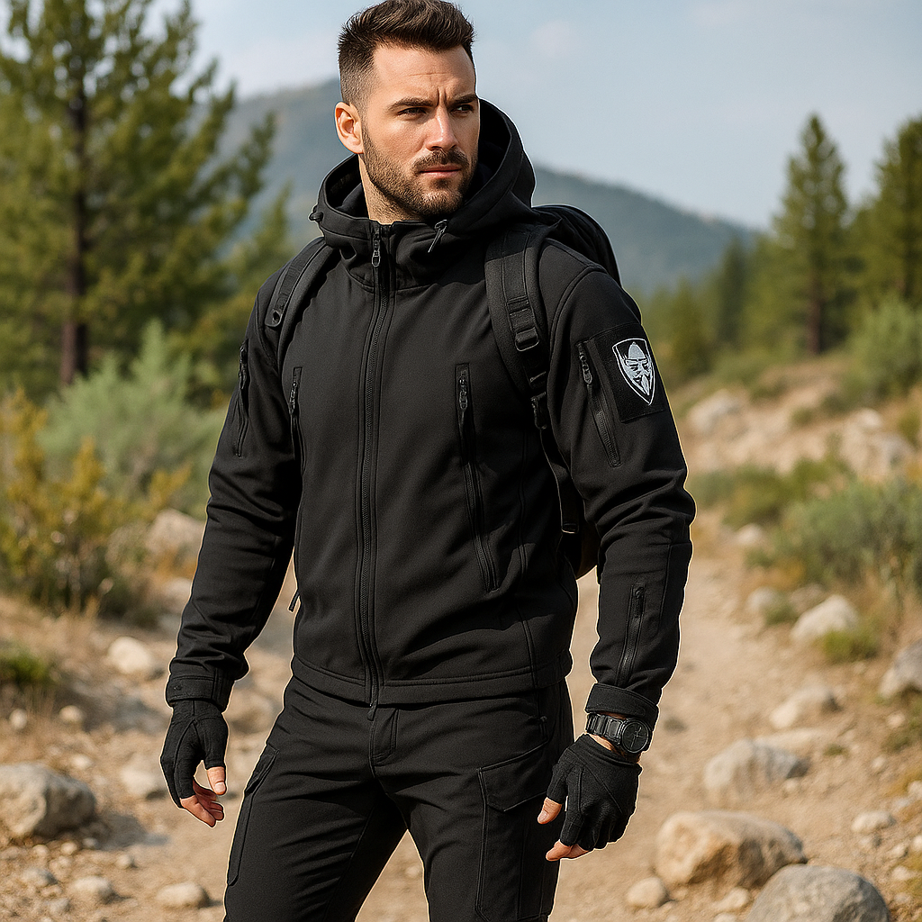 Tactische set voor mannen - waterdichte jas - multitaskbroek