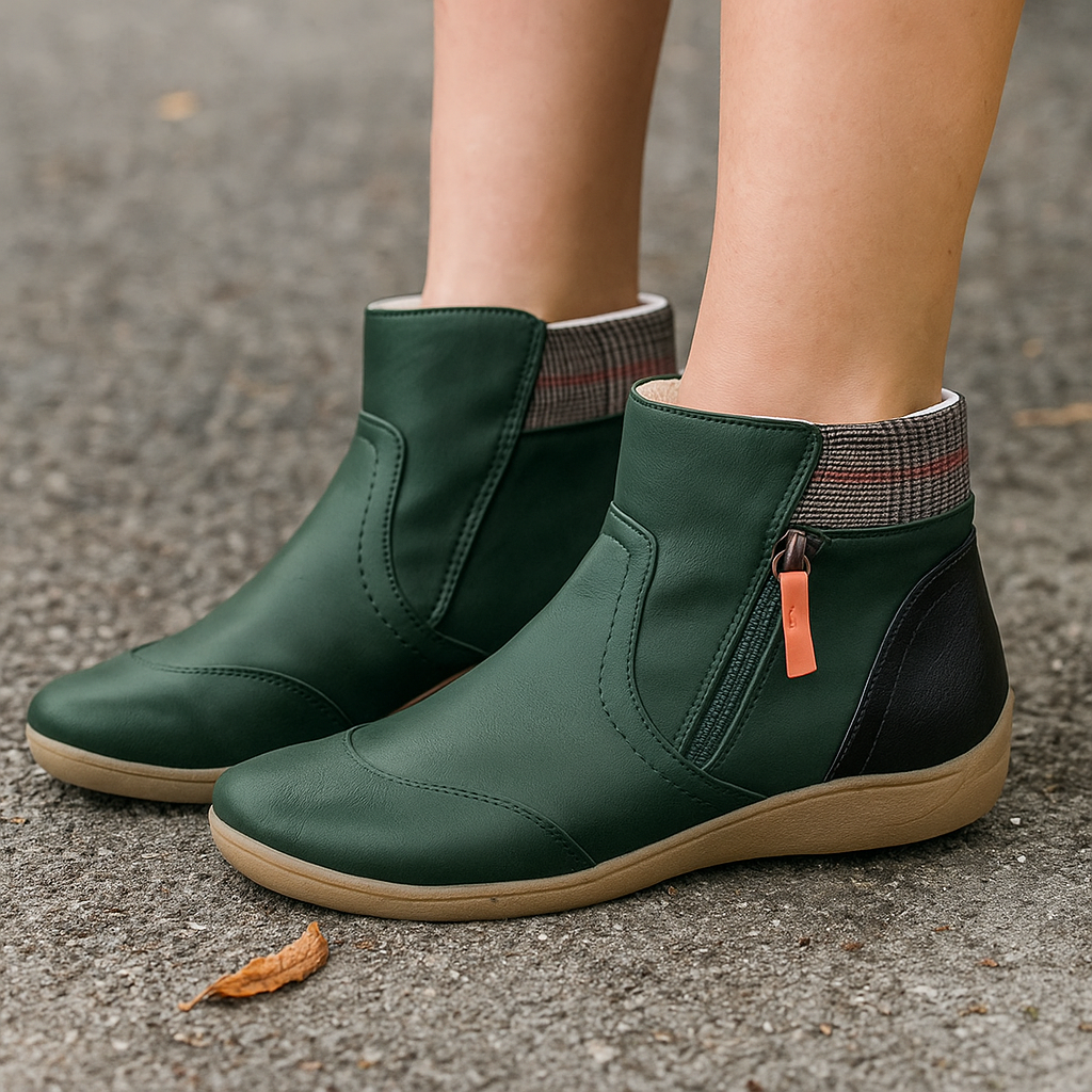 Dames orthopedische laarzen - waterdicht leer - anatomische zool