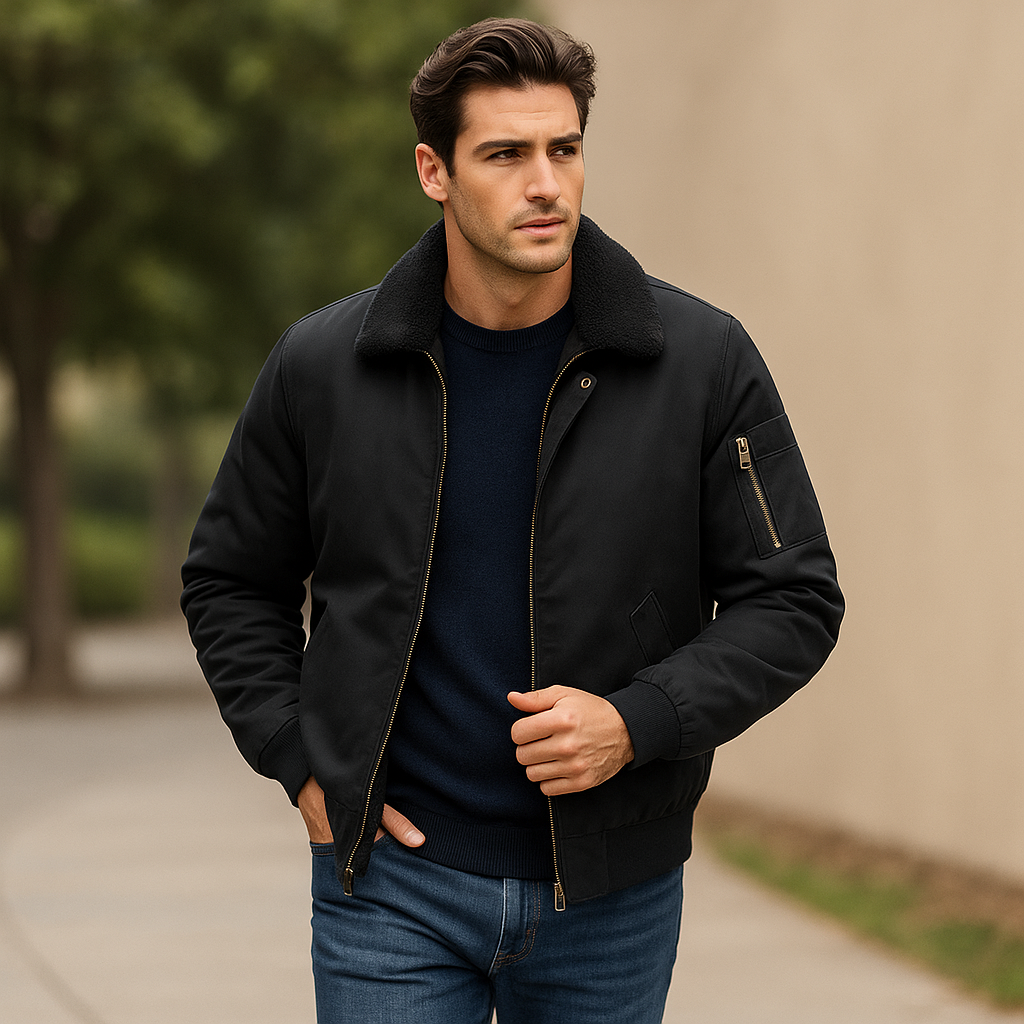 Dorevelle jas - met wollen voering bomber - voor mannen