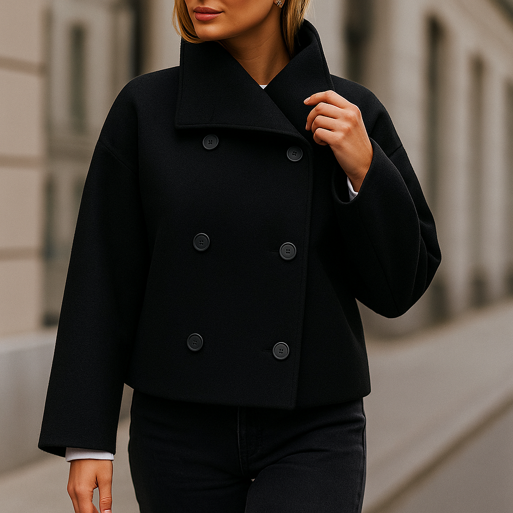 Valery - Stijlvolle korte jas - Met dubbele knopen