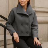 Valery - Stijlvolle korte jas - Met dubbele knopen