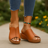 Dames orthopedische platformsandalen - comfortabel - ondersteunend - anatomische zool