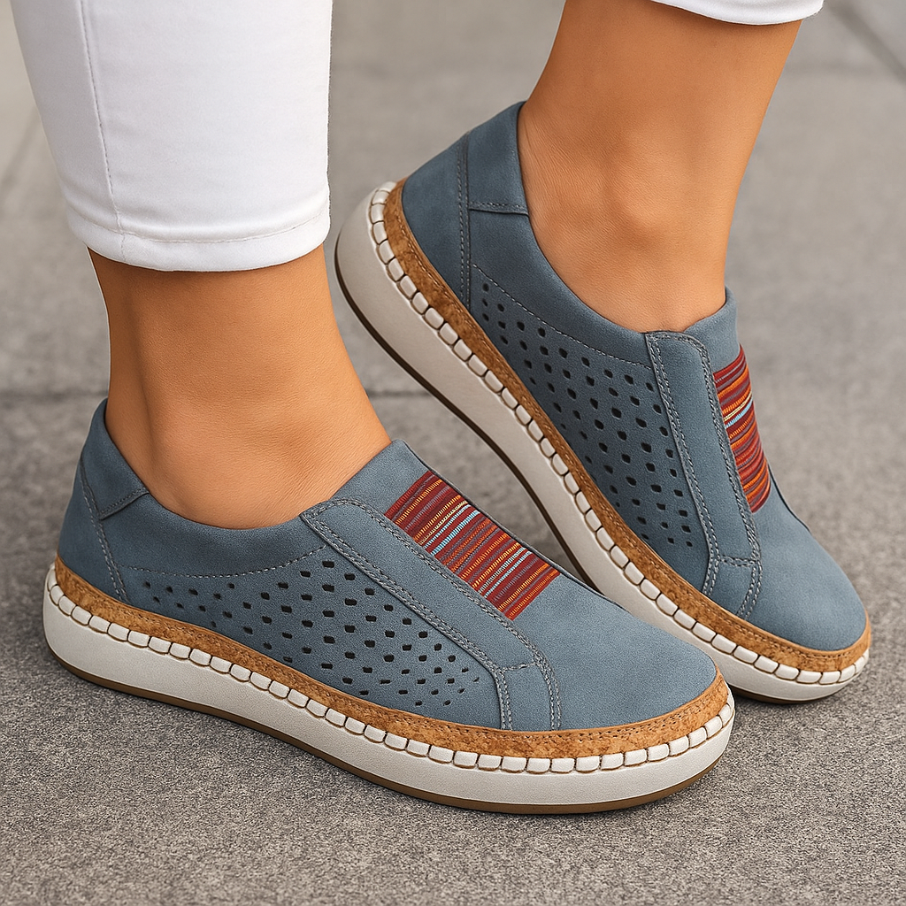 여성용 정형외과용 모카신 - 편안함 - 현대적인 스타일 - 지지 깔창 - 쿠션