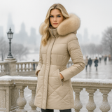 Stilla winterjas - warme bontkap - stijlvol & comfortabel