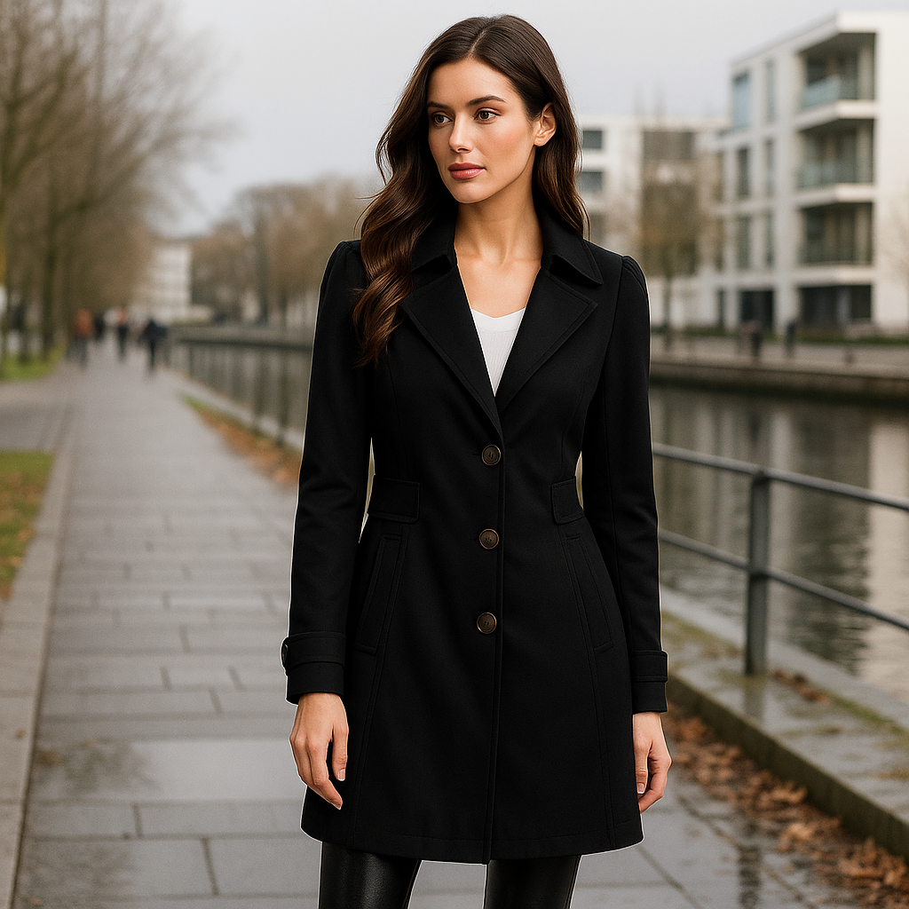 Dames Stijlvolle Enkellijnige Trenchcoat - Stijlvol Comfort - Tijdloze Elegantie