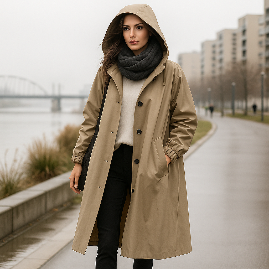 Simona Waterdichte Trenchcoat - Stijlvol - Functioneel - Comfortabel