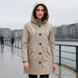 Dames Waterdichte Regenjas - Lichtgewicht Windjack - Zonder Capuchon Outdoor