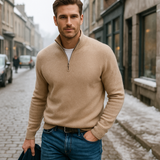 Basics | Miesten kashmir villapaita vetoketjulla