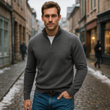 Basics | Miesten kashmir villapaita vetoketjulla