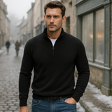 Basics | Miesten kashmir villapaita vetoketjulla