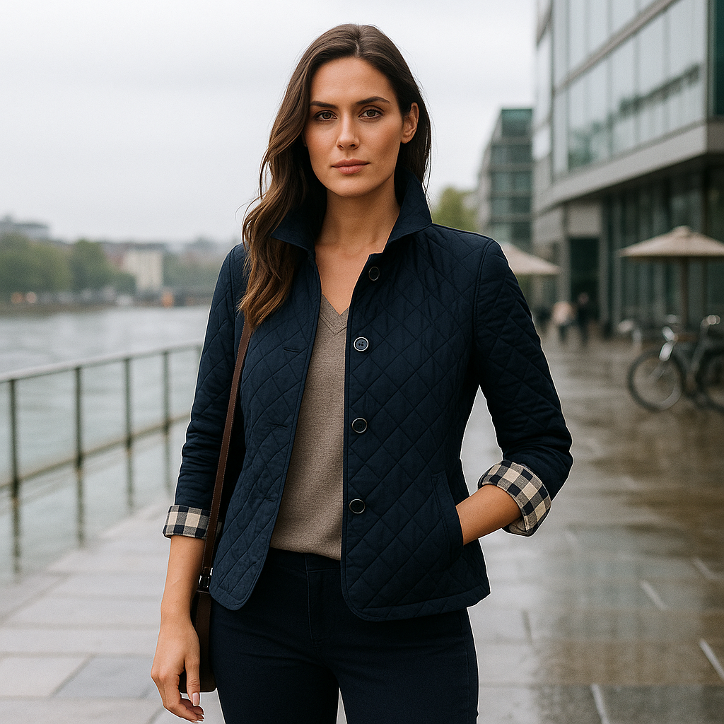 Kvinders stilfulde afslappede jakke - stilfuld komfort - alsidig