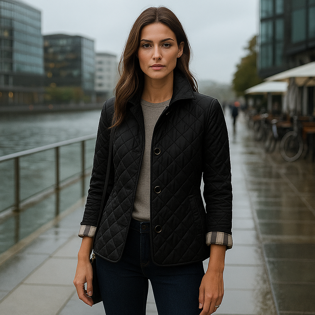 Kvinders stilfulde afslappede jakke - stilfuld komfort - alsidig