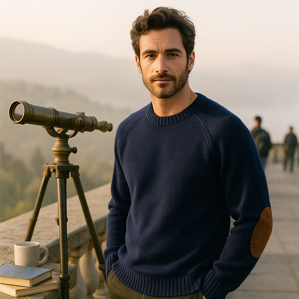 Lämmin miesten neule - klassiset värit