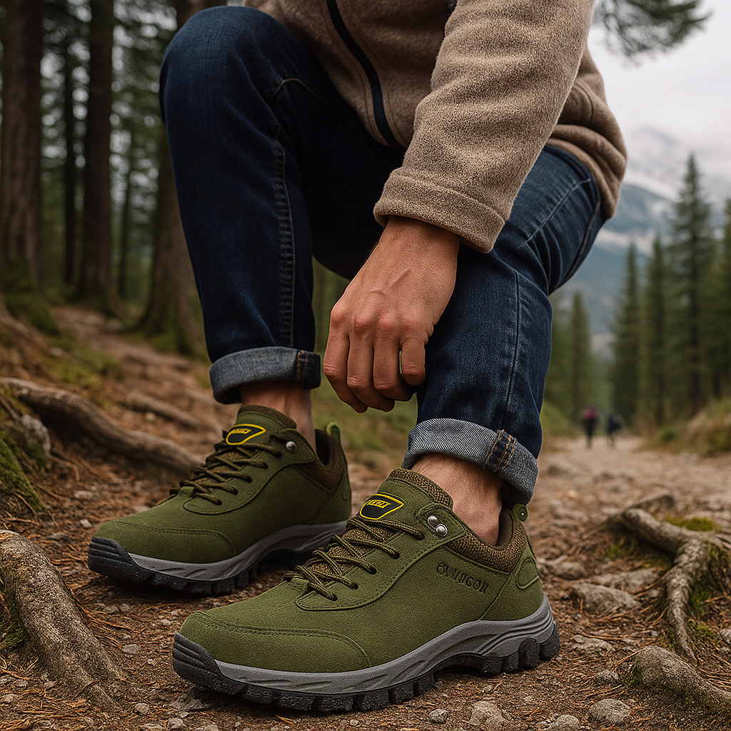 남성용 등산화 - 끈 있음 - 내구성 있음 - 편안함