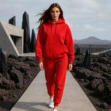 Miesten talvitrikoot - Vuorattu kokonaisuus - Fleece - Huppu - Urheilullinen